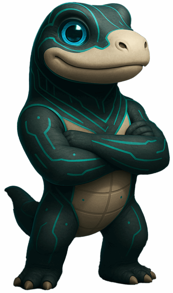 Komodo dessin représentant l’accompagnement IA.